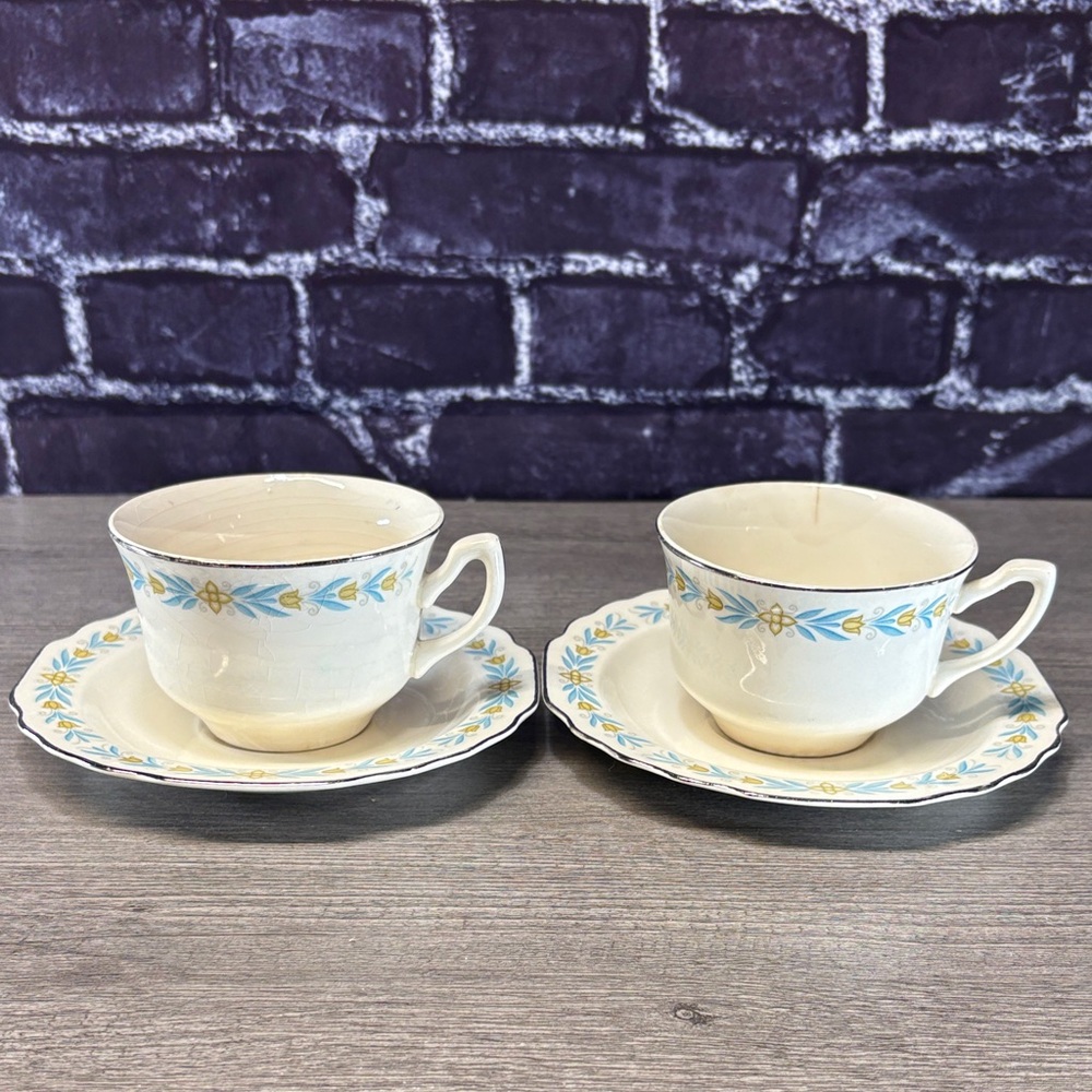 Vintage W.S. George Cups and Saucers